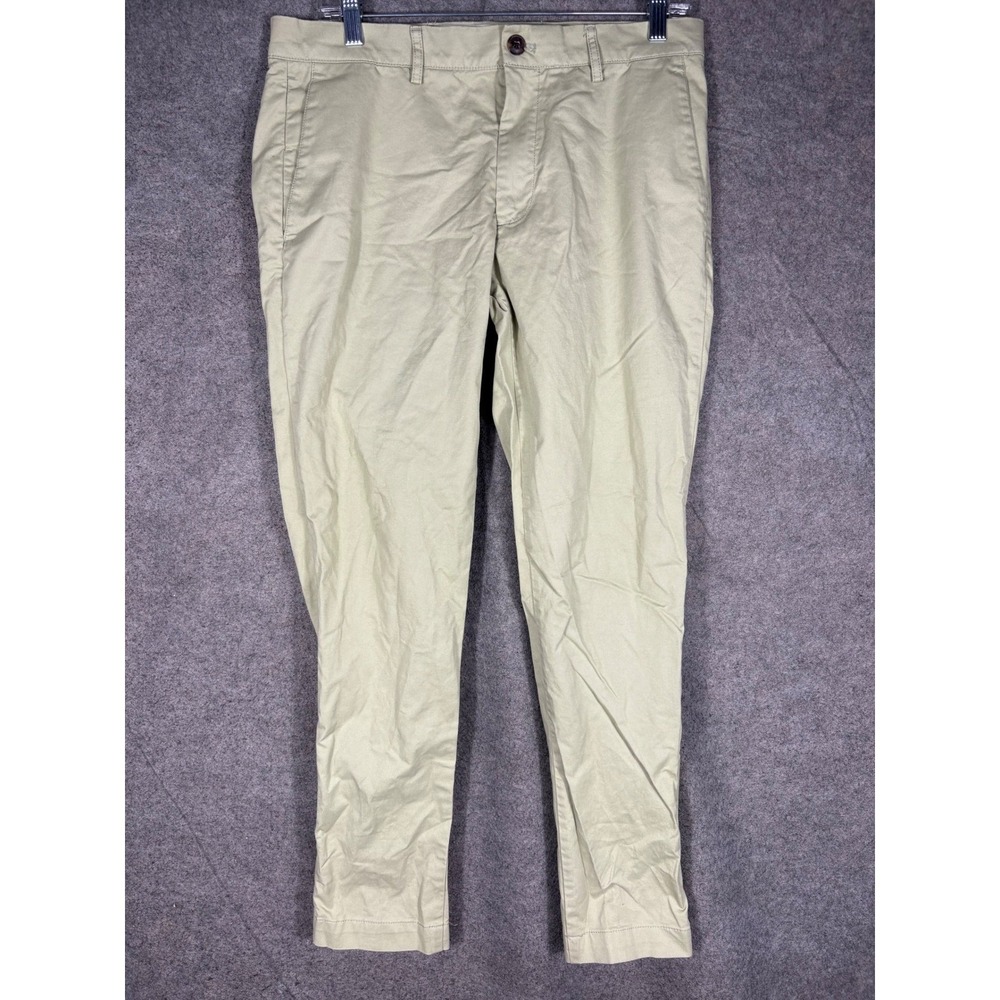 Club Monaco Connor Modern Slim Fit Chino Pants‎ Mens 32x30 Lime Green